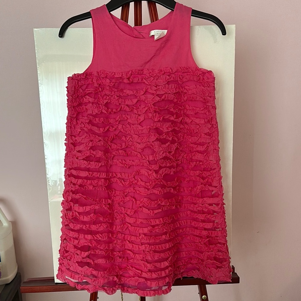 Crewcuts Pink Ruffled Tiered Sleeveless Sundress